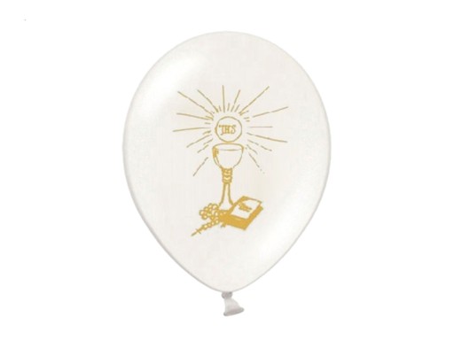 SPOLOČNÉ BALÓNKY BIELY 5 KS 27 CM BALÓN SPOLOČNOSTI