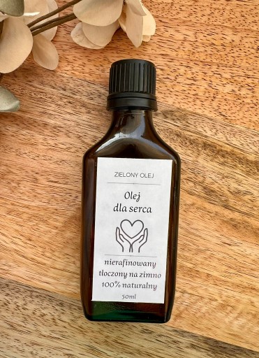 OLEJ PRE SRDCE 50ml Bohaté zloženie, zmes nerafinovaných olejov, Green Oil