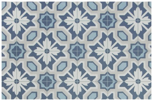 šírka 2,5 m MODRÝ KOBEREC PVC NOVA LIKE PATCHWORK OBKLADY BOHO STYLE