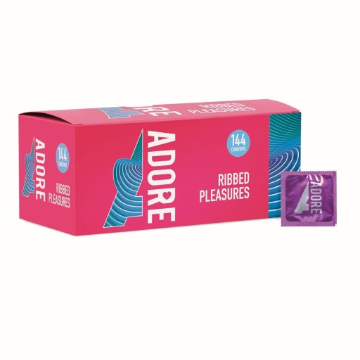 Pasante Adore Ribbed Pleasure kondómy Sada 25 kusov