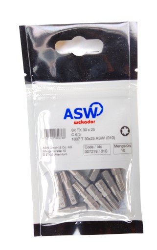 TX30 TORX 30 bitov nerezový skrutkovací bit GROT 1/4