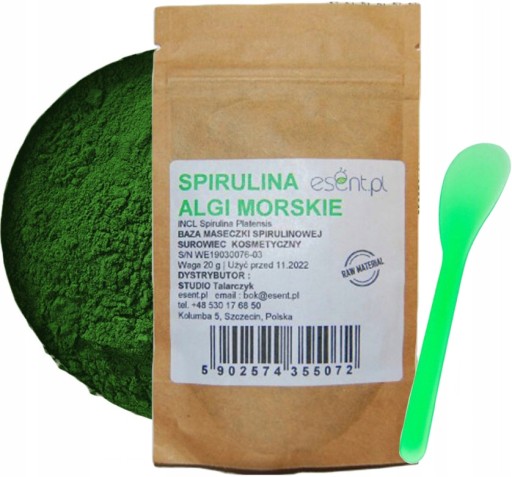 Natural Sea Algae spirulina prírodná maska + stierka SET