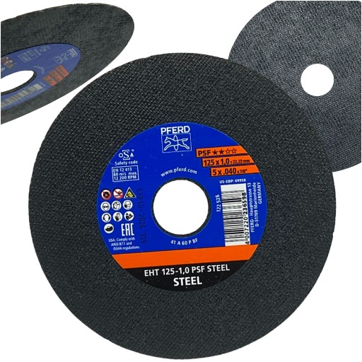 PFERD OCELOVÝ KOVOVÝ REZNÝ KOTÚČ 125x1,0 mm PSF