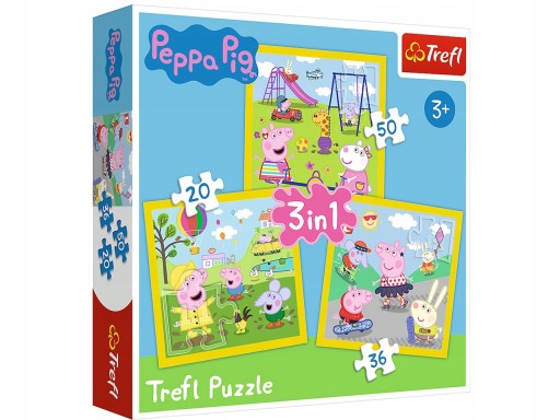 CREFL Puzzle 3v1 PEPPA PIG Happy PEPPA'S DAY