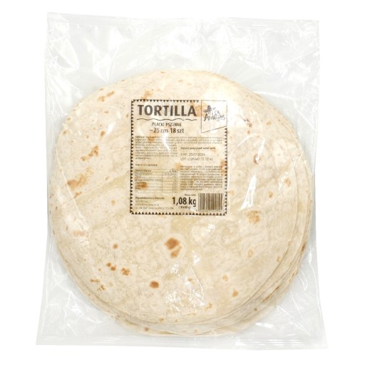 PŠENIČNÁ TORTILLA wrap tortilla palacinky 25cm 18KS