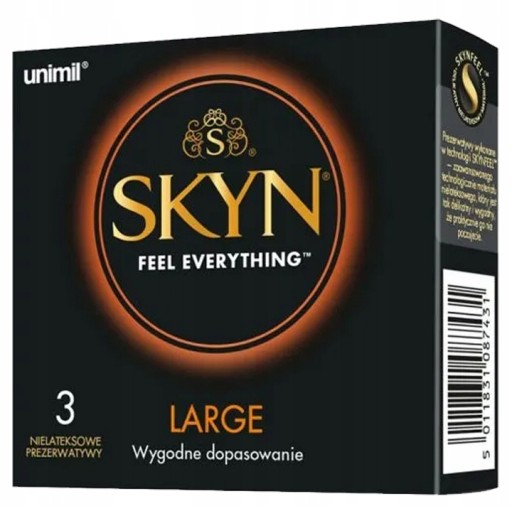 UNIMIL SKYN LARGE kondómy väčšie, 3 ks.