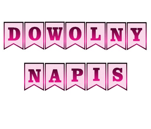 BANNER girlanda AKÚKOĽVEK z vašich vlastných POKYNOVÝCH farieb