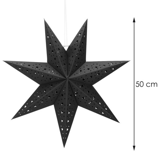 PREMÁČANÁ VIANOČNÁ PAPIEROVÁ HVIEZDA 50cm