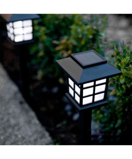 SOLAR RETRO záhradná lampa, nalepovací lampáš