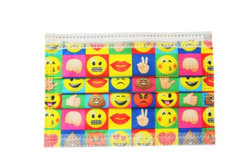 MASKY JEDNORÁZOVÉ EMOJI MASKY 17,7x9,5cm 5 ks.
