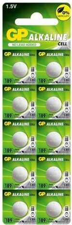 10x batéria GP LR1130 LR54 AG10 1130 189 389