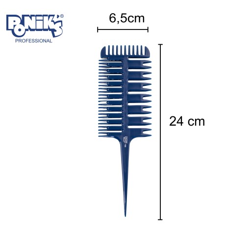 Hrebeň na nanášanie melírov a balayage, kadernícke poníky