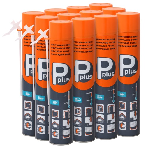 Pplus montážna pena 600g