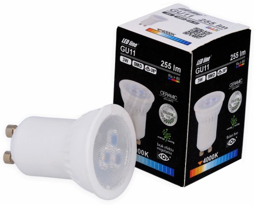 LED žiarovka MR11 GU10 3W 35mm Neutral KERAMIC