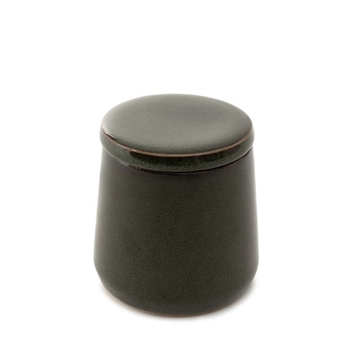 BRILIA kúpeľňová nádoba zelená 8,6x9cm s vekom