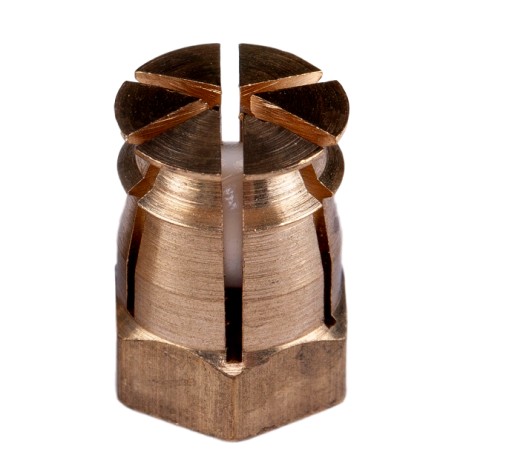 10x M4 x 10 mm mosadzná manžeta s rozpínacou guľou