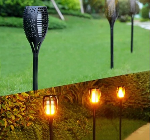 SLNEČNÁ LAMPA LED OHŇAŽNÁ LAMPA S EFEKTOM PLAMEŇA