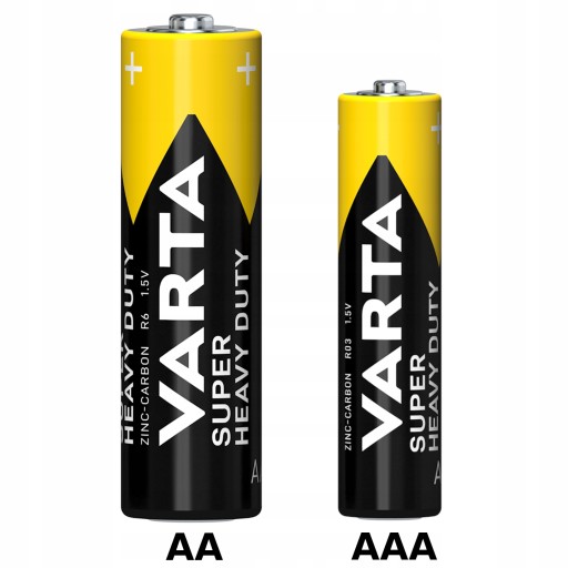 VARTA BATÉRIE AA R6 CARBON-ZINC HEAVY DUTY x4