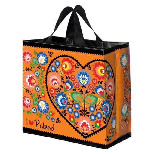 Nákupná taška 24L 35x20x35 Folklórna 1ks oranžová