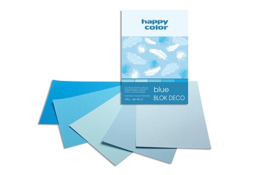 A4 MODRÝ PAPIEROVÝ BLOK na scrapbooking