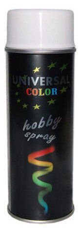 Univerzálna farba v spreji, lesklá biela, 400 ml - NA DREVO, KOV, RAL 9003