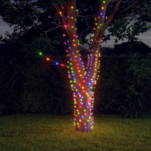 Solárne LAMPY Vonkajšia dekoratívna záhrada 5 METROV 50 LED Balkón