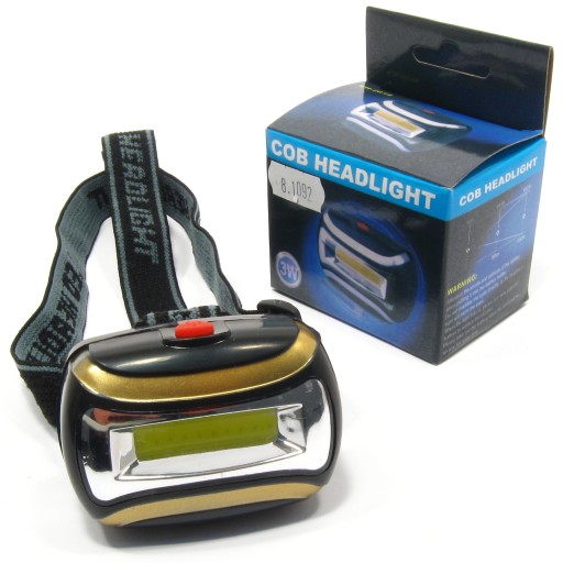 LED COB baterka do čelovky s 3 režimami prevádzky