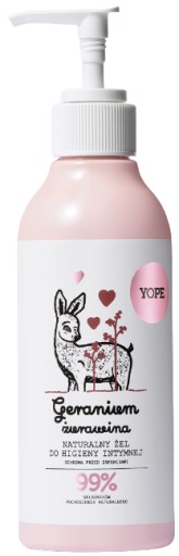 YOPE prírodný gél na intímnu hygienu Geranium Cranberry 300 ml