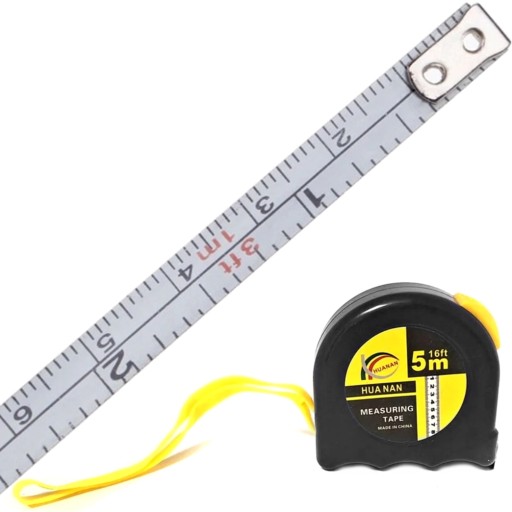 Zvinovací meter 5m 19mm zvinovací meter cm a palce