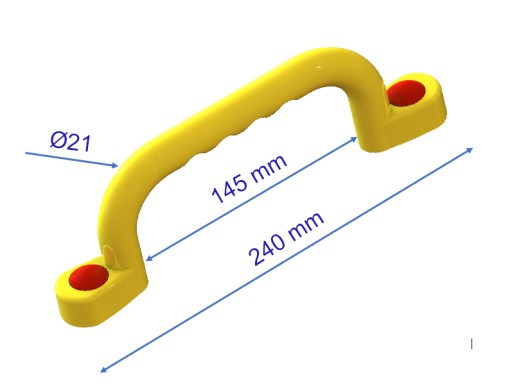 SLNKO - IHRISKO KĽUČKY 240 mm - 2 ks SO SKRUTKAMI - ŽLTÉ RD
