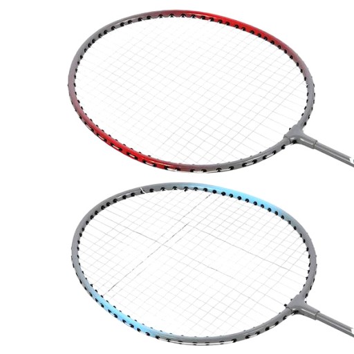 SET oceľových rakiet 2 kusy na BADMINTON, SOLID + SHUTTER
