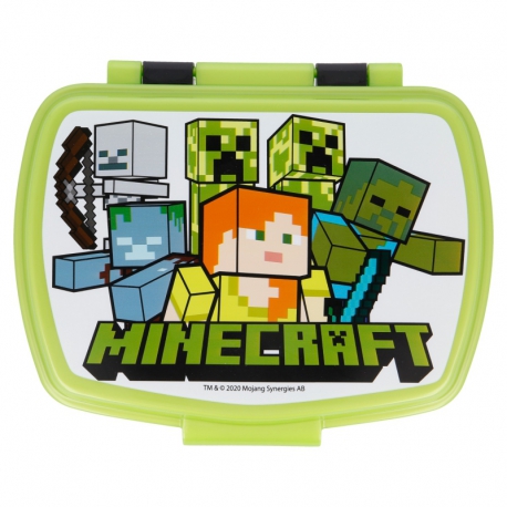 Minecraft CREEPER obedový box do školy