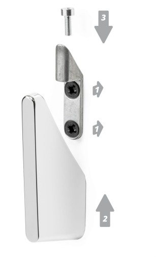 NOMET Z-5430 G6 vešiak na nábytok, matný chróm