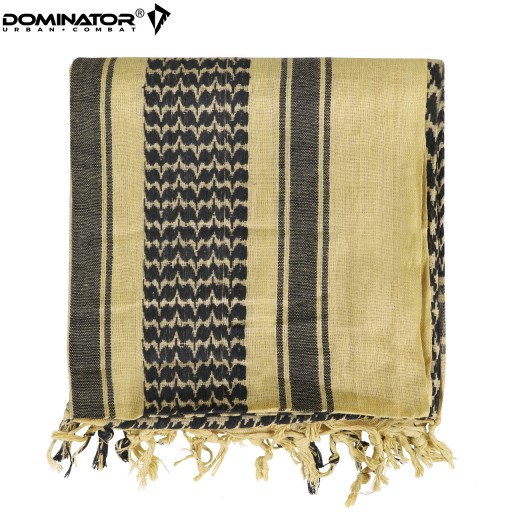 ARAFATKA KEFIJA SHEMAGH VOJENSKÝ ŠÁL DOMINATOR 100X100 cm KHAKI ČIERNA