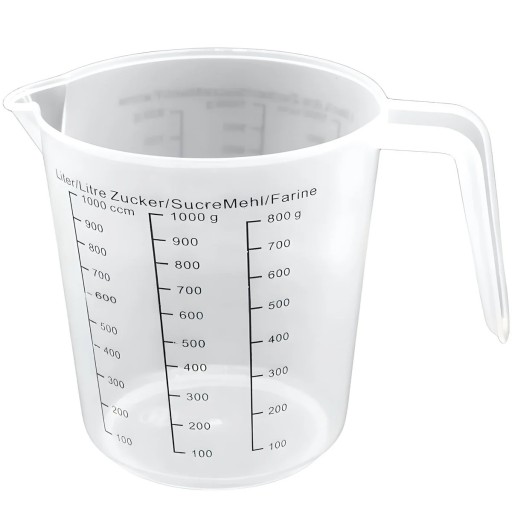 ODMERNÝ džbán KUCHYŇSKÝ džbán hrnček S ODMEROU 1L
