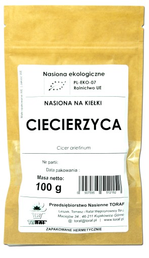 BIO cícer Semienka cíceru na klíčky 100g