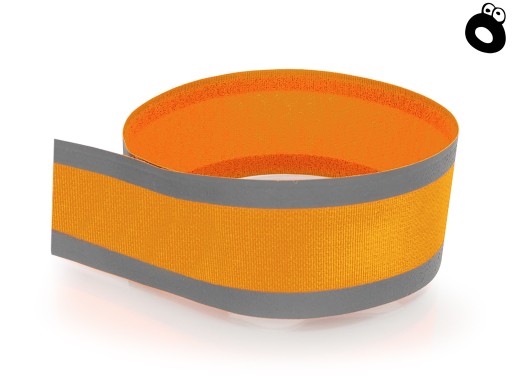 Oranžový nastaviteľný reflexný náramok 5/50cm - UČÍM SA