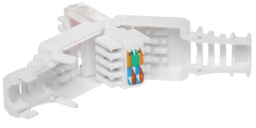 RJ45 modulárny beznástrojový RJ45 HAND Cat 6 konektor pre UTP krútený pár