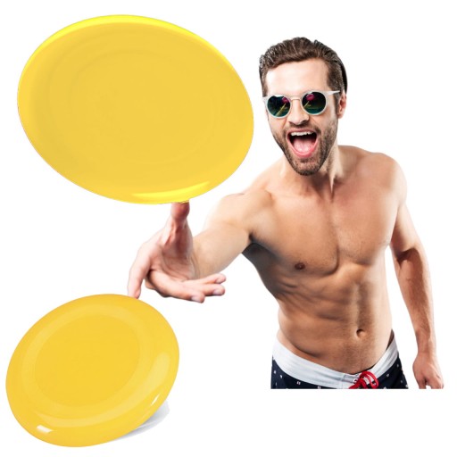 FRISBEE FLYING DISK PLÁŽOVÝ TANIER, žltý