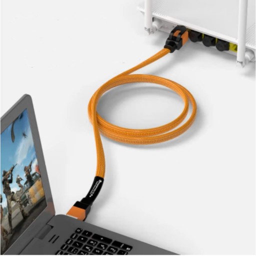 RJ45 LAN KÁBEL ETHERNET CAT7 INTERNETOVÝ KÁBEL 3 m PLOCHÝ Oplet