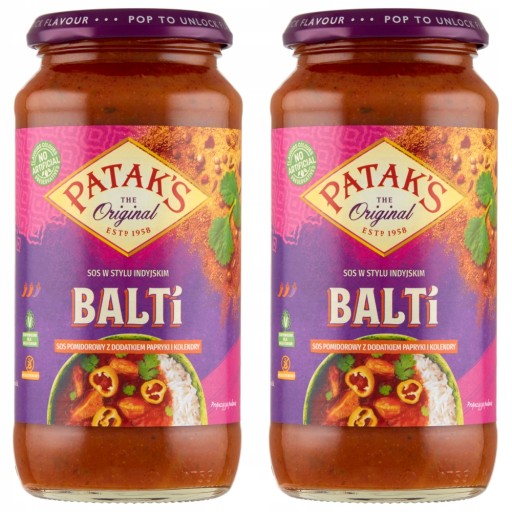 Patakova indická omáčka Balti 450g