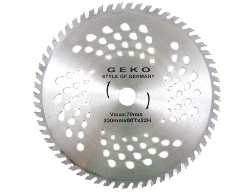Kotúč na drevo 230x22x60T (otvory) GEKO G78061