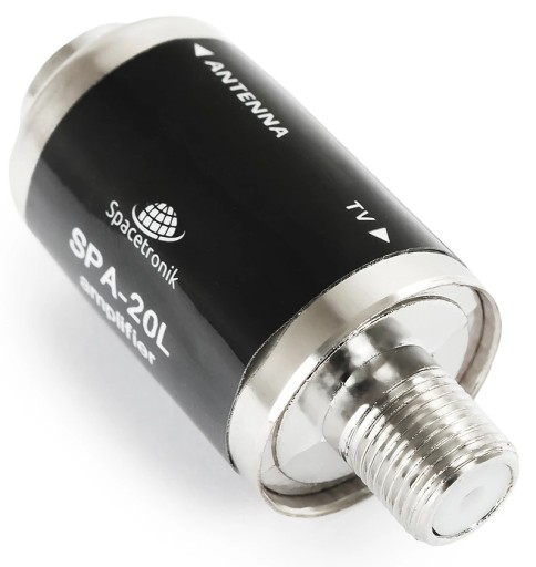 Zosilňovač TV anténneho signálu pre DVB-T2 antény 20dB 12V pre kábel