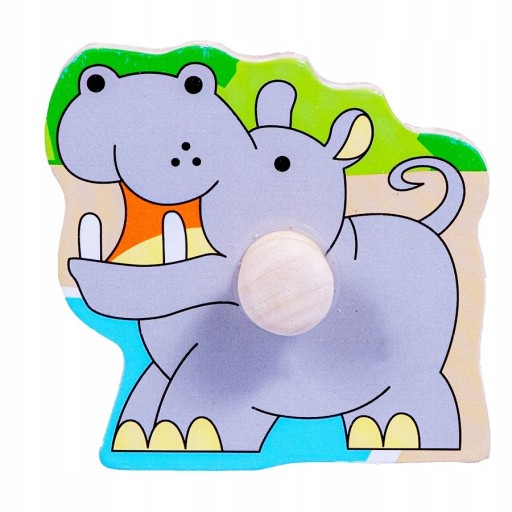 Smily Play drevené puzzle spw83596 zvieratká v zoo