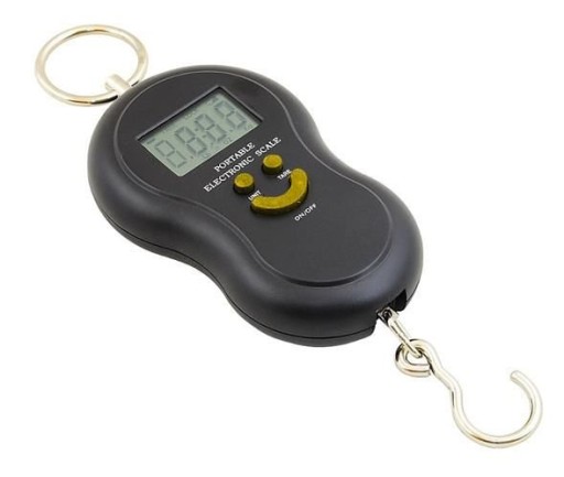 VÁHA NA KUFRIER, RUČNÝ HÁK, ELEKTRONICKÁ RYBÁRSKA VÁHA, DO 50 KG