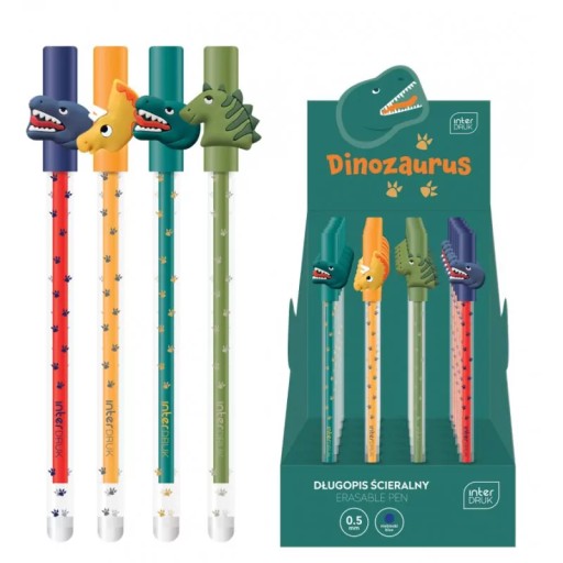 SMAZATEĽNÉ PERO DINOSAUR INTERDRUK 1 KS