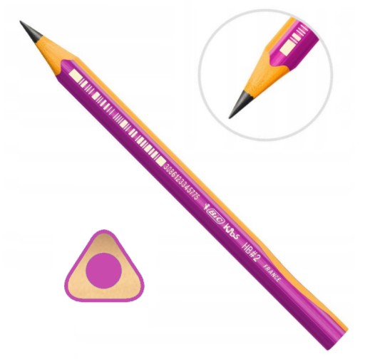 Ružová ceruzka BIC Kids Beginners na učenie sa písať