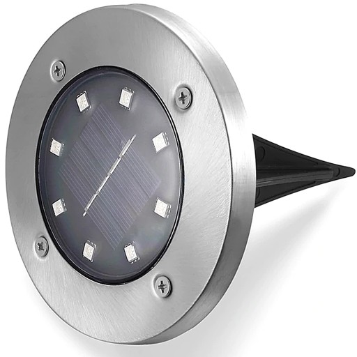 SOLÁRNE ZÁHRADNÉ LAMPY, LED ZEMNÉ LAMPY, DISK, SNÍMAČ SÚMRAK