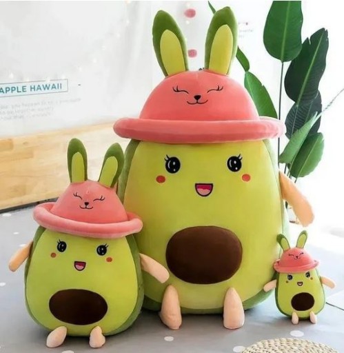 Avokádový maskot, plyšová hračka, plyšová hračka, XL VANKÚŠ