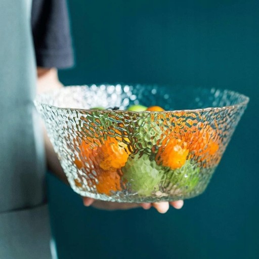 ŠALÁTOVÁ MISKA NA ŠALÁTOVÉ PRECHÚDKY OVOCIE TRANSPARENTNÁ MISKA 1000 ml